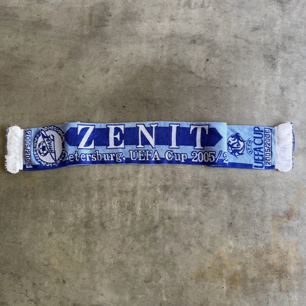 Vintage RARE FC Zenit St Petersburg 1925 05/06 UEFA CUP Scarf